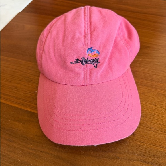 Pink Billabong Cap with Embroidered Logo - Picture 2 of 4